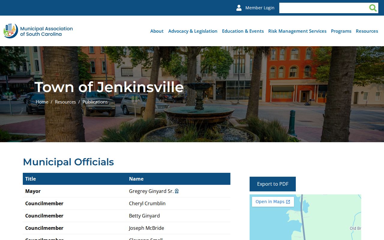 Jenkinsville criminal records municipal government directory
