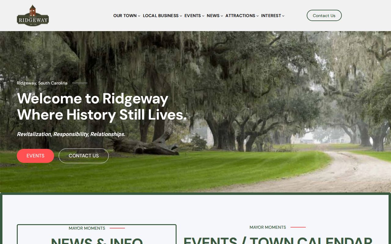 Ridgeway criminal records town government website