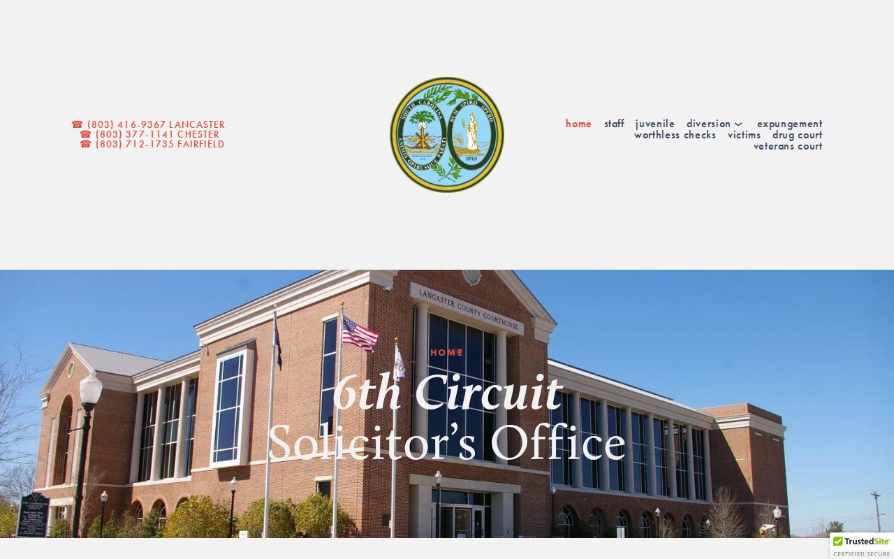 Fairfield County criminal history Sixth Circuit Solicitor